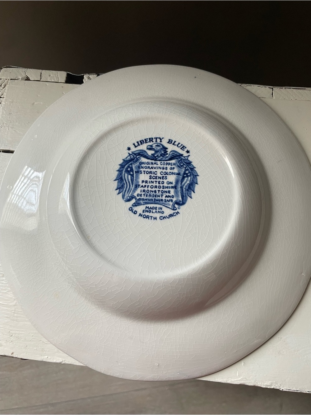 Staffordshire Liberty Blue Historical Saucer Bowl Vintage - Picture 2 of 4